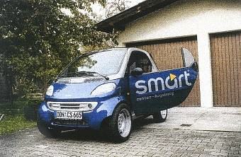 Der smart vor der Tour